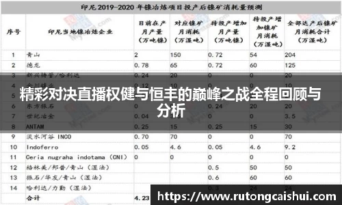 精彩对决直播权健与恒丰的巅峰之战全程回顾与分析