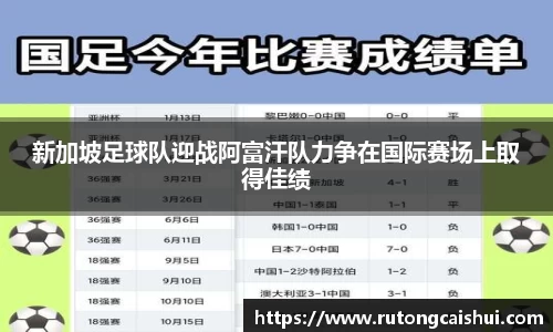 新加坡足球队迎战阿富汗队力争在国际赛场上取得佳绩