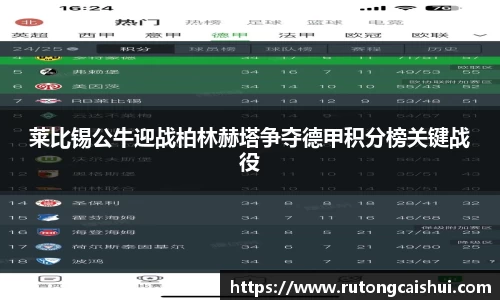 莱比锡公牛迎战柏林赫塔争夺德甲积分榜关键战役